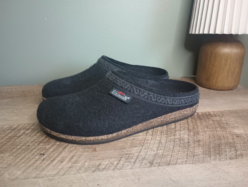Stegmann Original 108 Wool Clogs Womens US 10 EU 41 Graphite Gray Australia